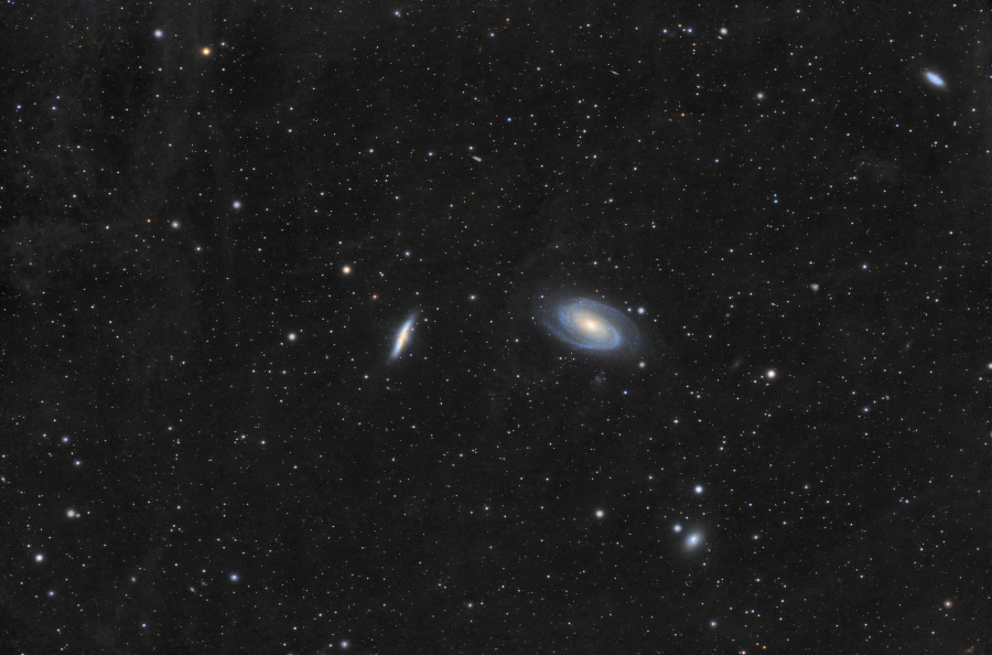 Bode’s Galaxy and the Cigar Galaxy in Ursa Major